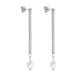 Purelei Purelei Kolczyki Shimmering Pearl 1 ct Damski. Czerwone kolczyki damskie Purelei, z perłą, srebrne. Za 95.69 zł.