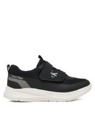 Calvin Klein Sneakersy V1X9-83308-1843 S Czarny. Czarne buty sportowe chłopięce CALVIN KLEIN, bez wzorów, z materiału, bez zapięcia. Za 399.99 zł.