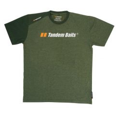 Koszulka wędkarska z krótkim rękawem. Zielone t-shirty damskie TANDEM BAITS, l, bez wzorów, z bawełny, bez kołnierzyka. Za 85.39 zł.