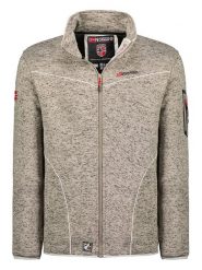 Geographical Norway Kurtka polarowa w kolorze beżowym rozmiar: S. Brązowe kurtki męskie Geographical Norway, s, bez wzorów, z polaru, bez kaptura. Za 87.81 zł.