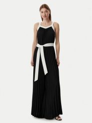 KARL LAGERFELD Kombinezon B2W13018 Czarny Regular Fit. Czarne kombinezony damskie Karl Lagerfeld, bez wzorów, z syntetyku, bez kołnierzyka, bez ramiączek. Za 1,499.00 zł.