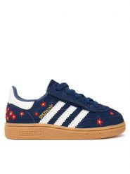 Adidas Sneakersy Handball Spezial Comfort Closure Elastic Lace KI0372 Granatowy. Niebieskie buty sportowe dziewczęce Adidas, bez wzorów, ze skóry, bez zapięcia. Za 259.99 zł.
