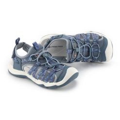 Sandały damskie turystyczne z zakrytym noskiem Alpine Pro Korema. Niebieskie sandały damskie Alpine Pro, bez wzorów, bez obcasa. Za 299.00 zł.