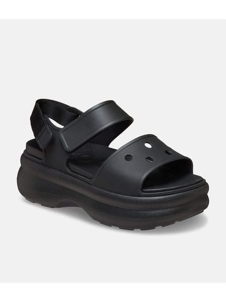Crocs Sandały "Soho Y" w kolorze czarnym rozmiar: 38/39. Czarne sandały damskie Crocs, bez wzorów, bez obcasa. Za 209.95 zł.