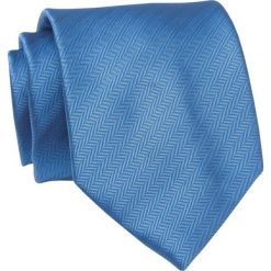 Krawat Niebieski w Jodełkę, 7 cm, Elegancki, Klasyczny, Męski -ALTIES. Niebieskie krawaty i muchy męskie Alties, bez wzorów, z tkaniny, eleganckie. Za 49.00 zł.