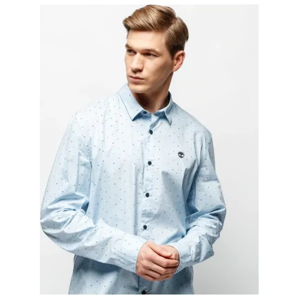 Timberland Koszula Ls Eastham River Stretch Poplin , multicolor, rozmiar M. Koszule męskie Timberland, m, bez wzorów, z bawełny, bez kołnierzyka, bez ramiączek. W wyprzedaży za 343.99 zł.