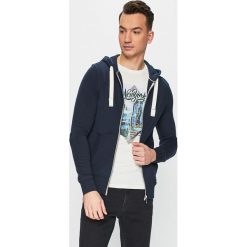 Tom Tailor Denim - Bluza. Niebieskie bluzy z kapturem męskie Tom Tailor Denim, l, z bawełny. W wyprzedaży za 179.90 zł.