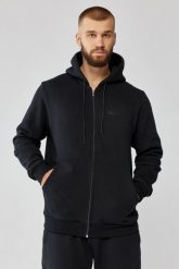 Męska bluza dresowa z kapturem Rough Radical Track Hoodie Zip. Czarne bluzy sportowe męskie ROUGH RADICAL, m, z bawełny. Za 189.99 zł.
