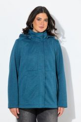 Damskie Kurtka softshell HYPRAR wodoodporna kaptur. Niebieskie kurtki damskie Ulla Popken, m, bez wzorów, z materiału. Za 479.99 zł.