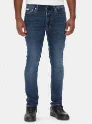 Calvin Klein Jeans Jeansy LV04RB720G Granatowy Skinny Fit. Niebieskie jeansy męskie Calvin Klein Jeans. Za 329.99 zł.