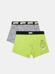 Majtki bokserki Grinch 2 pack - wielobarwny. Bokserki męskie Sinsay, bez wzorów. Za 29.99 zł.