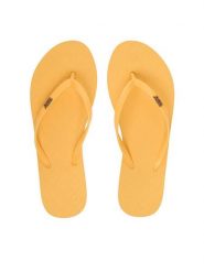 Roxy Japonki ARJL100663-PBA Żółty. Żółte klapki damskie Roxy, bez wzorów, z materiału, bez obcasa. Za 69.99 zł.