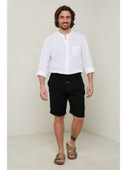 Lin Passion Szorty w kolorze czarnym rozmiar: M/L. Czarne szorty męskie Lin Passion, z bawełny, bez kołnierzyka. Za 158.10 zł.