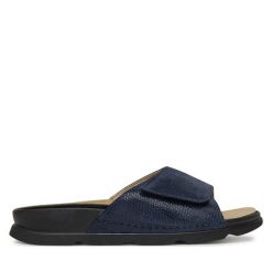Klapki Berkemann. Niebieskie klapki damskie Berkemann, bez wzorów, bez obcasa. Za 239.99 zł.
