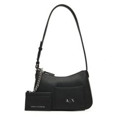 Torebka Armani Exchange. Czarne torebki klasyczne damskie Armani Exchange, bez wzorów, bez dodatków. Za 519.99 zł.