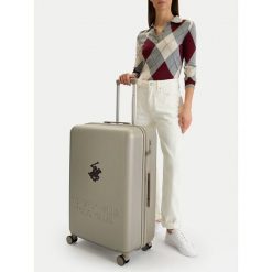 Walizka duża Beverly Hills Polo Club. Brązowe walizki męskie Beverly Hills Polo Club, bez wzorów, duże. Za 399.99 zł.