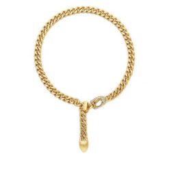 Naszyjnik Coach. Żółte naszyjniki damskie Coach, złote. Za 489.99 zł.