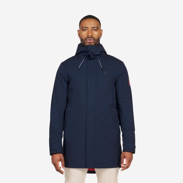 Ciepła kurtka żeglarska męska Tribord Sailing 500. Czerwone kurtki męskie Decathlon, m, bez wzorów, z materiału, sportowe, bez kaptura. W wyprzedaży za 299.99 zł.