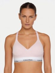 Calvin Klein Underwear Biustonosz braletka LV00QF8500 Różowy. Czerwone biustonosze Calvin Klein Underwear, bez wzorów, z bawełny. Za 199.99 zł.