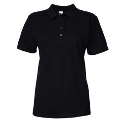 Dwukolorowa Koszulka Polo Z Krótkim Rękawem Softstyle Damska Z Krótkim Rękawem. Czarne bluzki sportowe damskie Gildan, xl, bez wzorów, bez ramiączek. Za 50.99 zł.