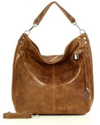 Torebka damska brązowa MARCO MAZZINI s92c. Brązowe shopper bag damskie bez wzorów, ze skóry, na ramię, bez dodatków. Za 322.05 zł.