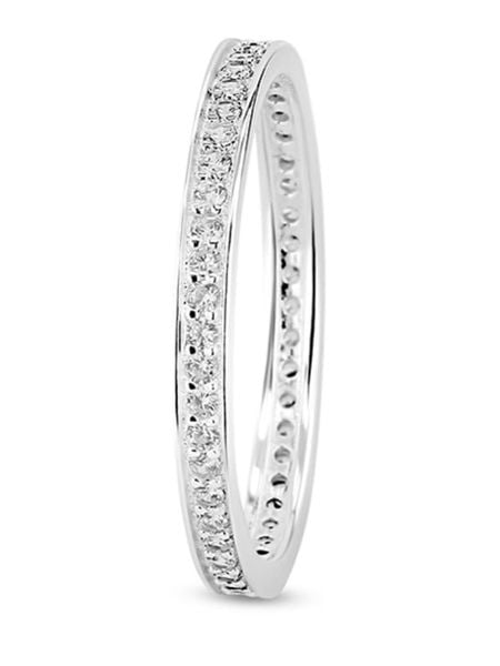 DI GIORGIO Srebrny pierścionek z cyrkoniami rozmiar: 56. Szare pierścionki damskie DI GIORGIO, z cyrkonią, srebrne. Za 152.98 zł.