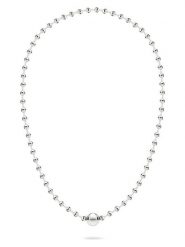 Liebeskind Posrebrzany naszyjnik - dł. 42 cm rozmiar: onesize. Szare naszyjniki damskie Liebeskind, posrebrzane. Za 235.50 zł.