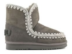 MOU ESKIMO 18 GLITTER LOGO Śniegowce damskie. Szare śniegowce damskie Mou, z materiału. W wyprzedaży za 823.99 zł.