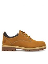 Timberland Półbuty Heritage TB0A5S9W7541 Brązowy. Brązowe półbuty męskie Timberland, z nubiku, bez zapięcia. Za 749.99 zł.
