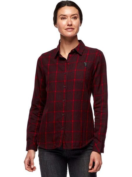 Black Diamond Koszula flanelowa "Serenity" w kolorze bordowym rozmiar: S. Czerwone koszule damskie Black Diamond, s, bez wzorów, z bawełny, bez kołnierzyka, bez ramiączek. Za 122.96 zł.