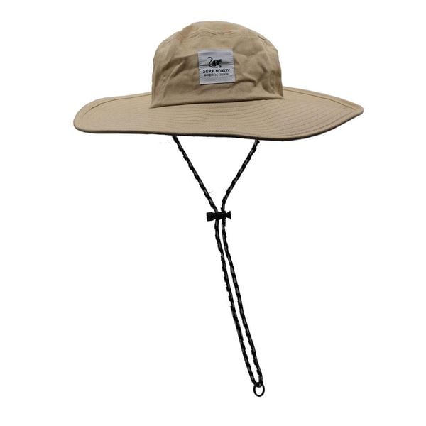 Kapelusz - nylonowy - z długim rondem / dla dorosłych /uniwersalny (beżowy). Brązowe kapelusze damskie SURF MONKEY, bez wzorów, z bawełny. Za 179.95 zł.