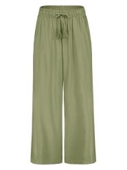 Sublevel Spodnie w kolorze oliwkowym rozmiar: L. Brązowe spodnie materiałowe damskie Sublevel, bez wzorów, z materiału. Za 82.99 zł.