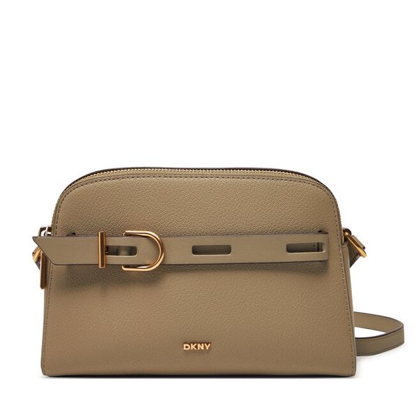 Torebka DKNY. Brązowe listonoszki damskie DKNY, bez wzorów, bez dodatków. Za 489.99 zł.