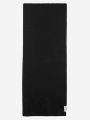Ecoalf Wełniany szal w kolorze czarnym - 180 x 40 cm rozmiar: onesize. Czarne szaliki i kominy damskie Ecoalf, bez wzorów, ze skóry. Za 150.02 zł.