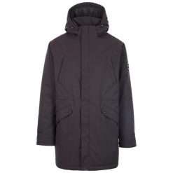 Dlx Caleb - Męska kurtka pikowana Dark Grey. Szare kurtki męskie DLX, l, bez wzorów, z bawełny, bez kaptura. Za 491.05 zł.