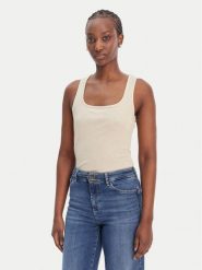 Liu Jo Sport Top TA6173 J3845 Écru Regular Fit. Topy damskie Liu Jo Sport, m, bez wzorów, z wiskozy, bez ramiączek. Za 209.99 zł.