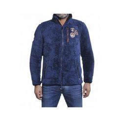 Kurtka polarowa Peak Mountain coral sherpaCavian. Niebieskie kurtki męskie Peak Mountain, na zimę, s, bez wzorów, z polaru, sportowe, bez kaptura. Za 155.50 zł.