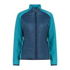 Damska kurtka puchowa CMP. Niebieskie kurtki damskie CMP, s, bez wzorów, z puchu, bez kaptura. Za 387.55 zł.