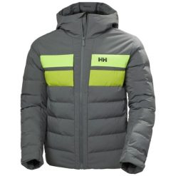 Kurtka puchowa Helly Hansen Bossanova. Szare kurtki męskie Helly Hansen, na zimę, l, bez wzorów, z materiału, z kapturem. Za 1,245.50 zł.