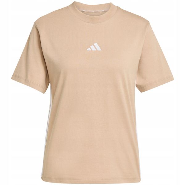 Koszulka Kobieta adidas T-shirt Bluzka Sportowa Treningowa Bawełniana r. L. Brązowe bluzki sportowe damskie Adidas, l, z bawełny, bez kołnierzyka, bez ramiączek. Za 96.00 zł.