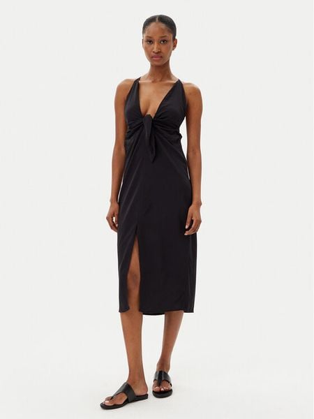 Ysabel Mora Sukienka letnia 86152 Czarny Regular Fit. Czarne sukienki damskie ysabel mora, na lato, m, bez wzorów, z wiskozy, bez kołnierzyka, bez ramiączek. Za 159.99 zł.