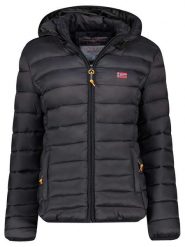 Geographical Norway Kurtka pikowana "Atikolor" w kolorze czarnym rozmiar: XL. Czarne kurtki damskie Geographical Norway, xl, bez wzorów, bez kaptura. Za 162.87 zł.