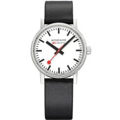 Zegarek damski Mondaine MSE.35110.LBV, Quartz, 35mm, 3ATM. Szare zegarki damskie MONDAINE, ze stali. Za 1,201.20 zł.