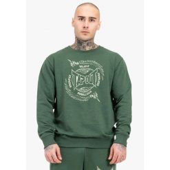 Klasyczna bluza z okrągłym dekoltem Tapout Spirit. Zielone bluzy bez kaptura męskie TAPOUT, xl, z bawełny. Za 247.50 zł.
