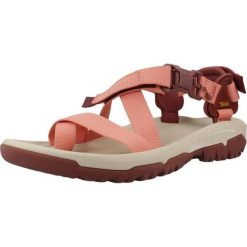 Sandały TEVA W HURRICANE TERR Rose. Czerwone sandały damskie Teva, bez wzorów, z tkaniny, bez obcasa. Za 316.99 zł.