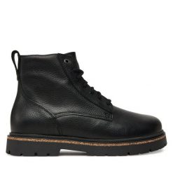 Trapery Birkenstock. Czarne trapery damskie Birkenstock, bez obcasa. Za 899.99 zł.