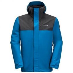 Kurtka w góry męska Jack Wolfskin 11149411361. Niebieskie kurtki męskie Jack Wolfskin, m, bez wzorów, z syntetyku, klasyczne, z kapturem. Za 857.00 zł.