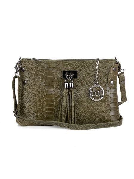 Mia Tomazzi Skórzana torebka "Navigli" w kolorze khaki - 22 x 15 x 4 cm rozmiar: onesize. Brązowe torebki klasyczne damskie Mia Tomazzi, bez wzorów, z materiału, bez dodatków. Za 173.99 zł.