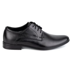 Olivier Buty męskie wizytowe skórzane 292lu czarne. Czarne buty wizytowe męskie z jeansu, bez zapięcia. Za 438.49 zł.