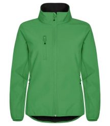 Clique Classic Softshell Jacket Damska – 3-warstwowa, ekologiczna. Zielone kurtki softshell damskie CLIQUE, m, bez wzorów, z softshellu, bez kaptura. Za 265.28 zł.